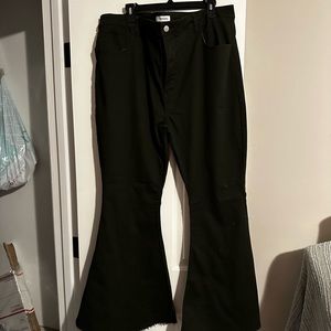 Dark green flares